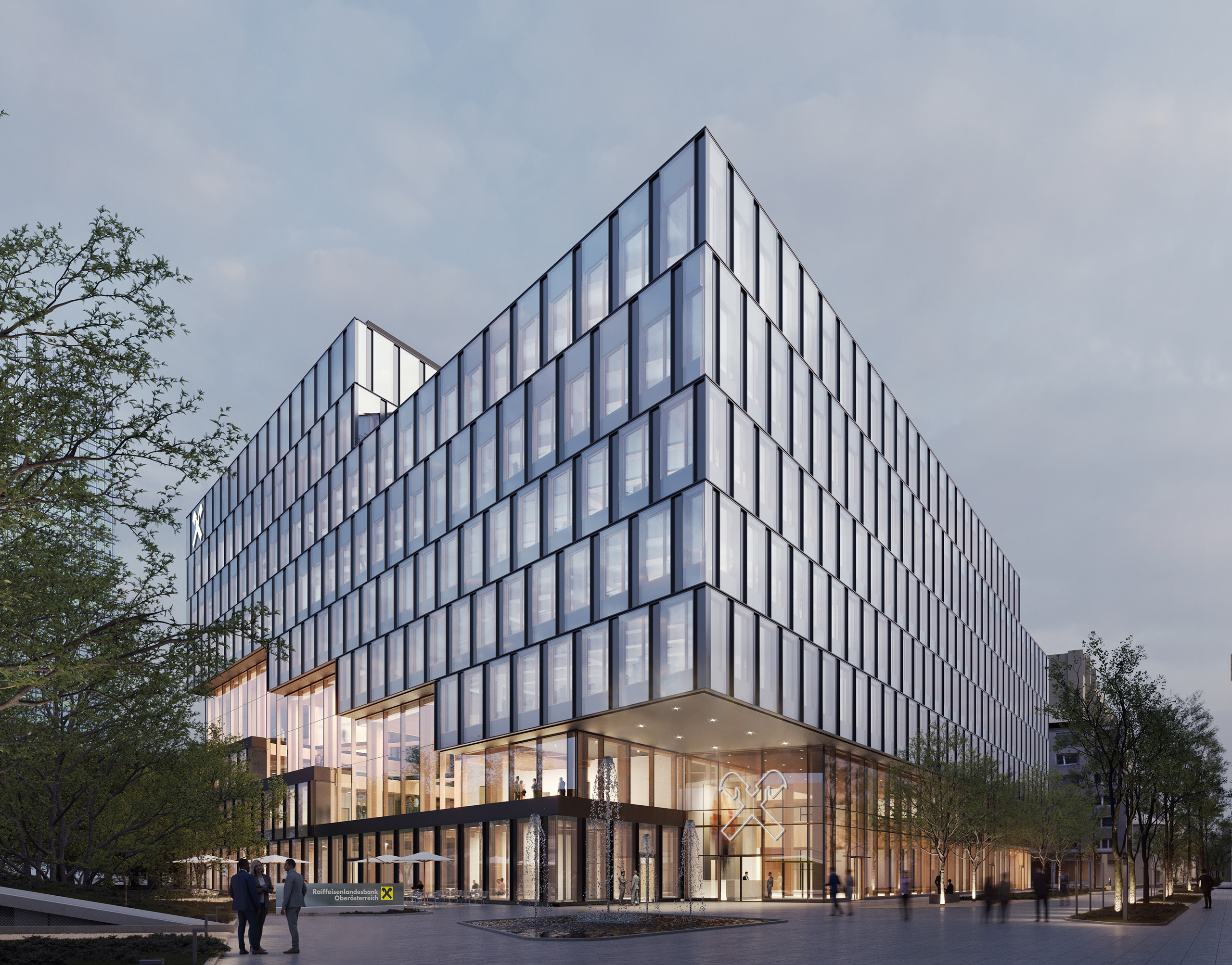 Headquarters entrance facade Â©HENN 