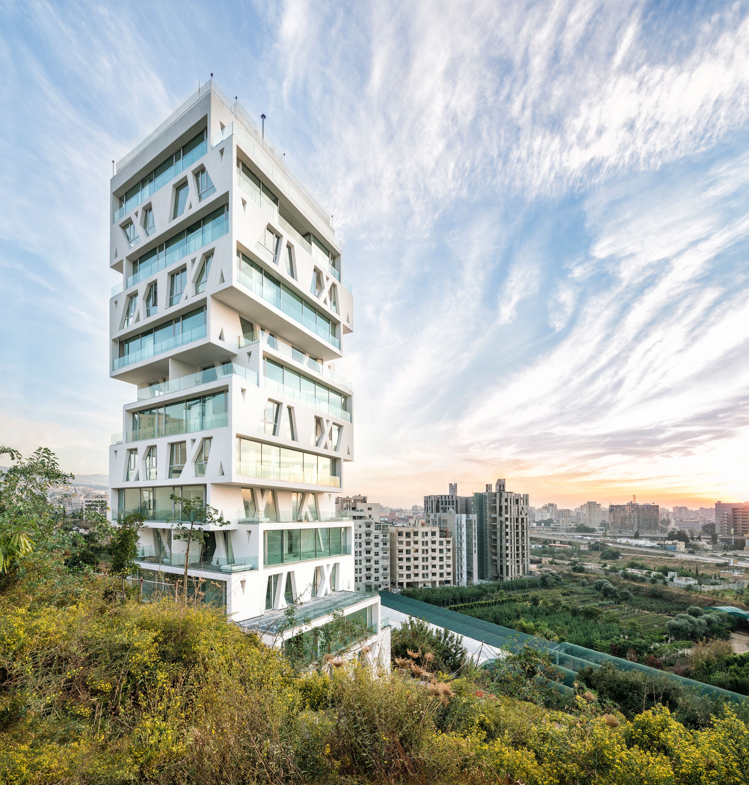 View from the adjacent hill