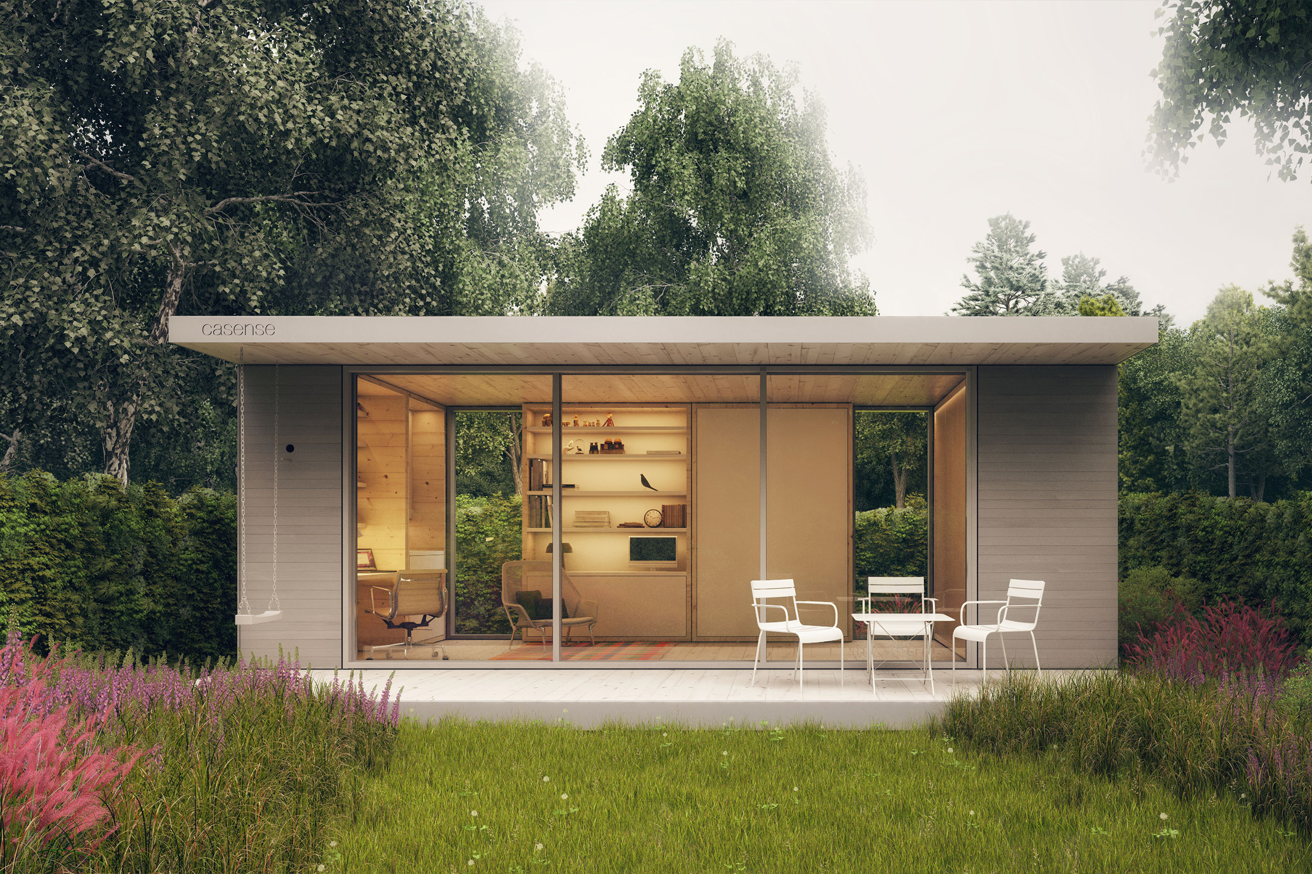 Front facade with covered terrace