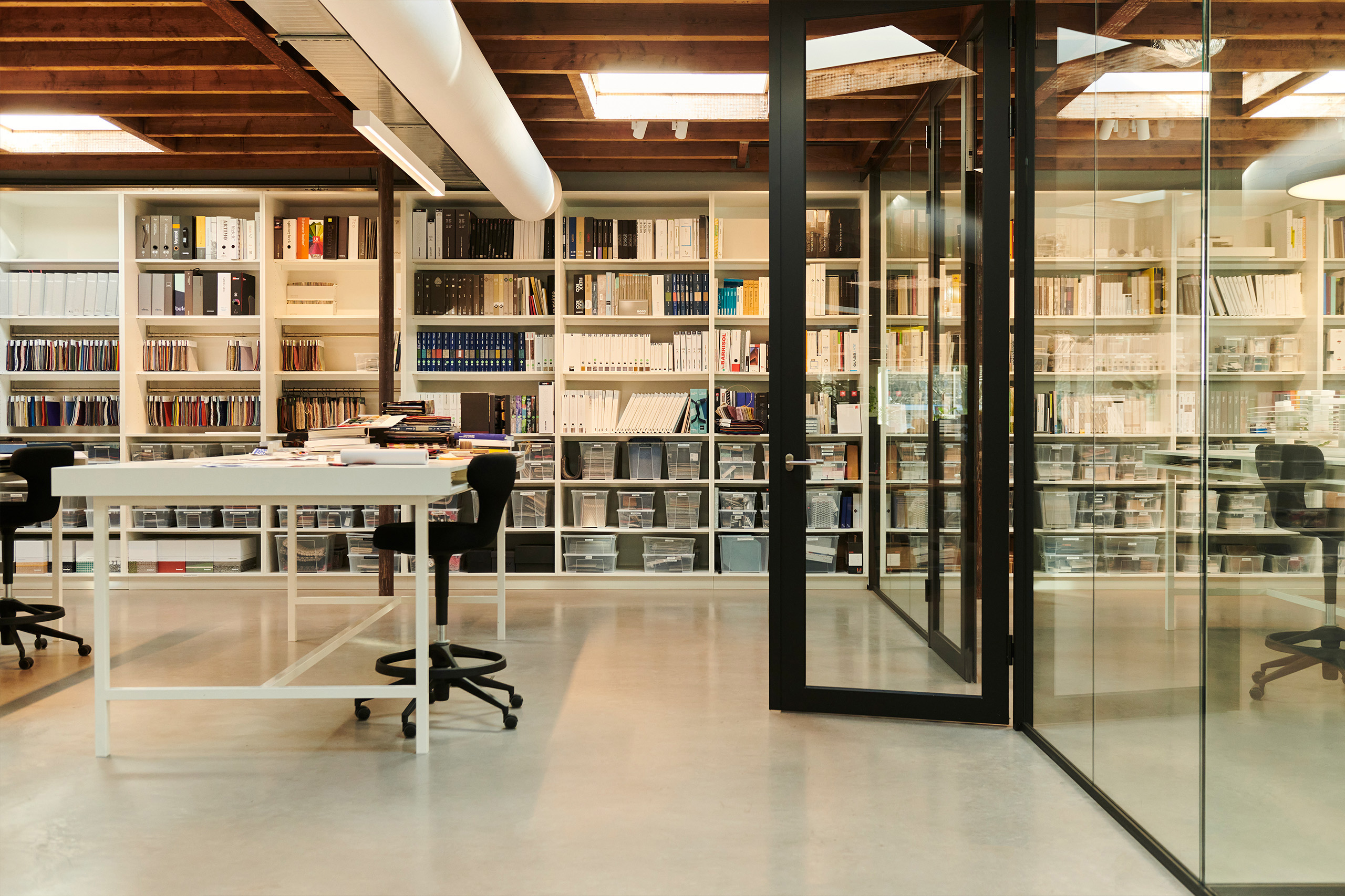 Amsterdam office atelier for models and moodboards